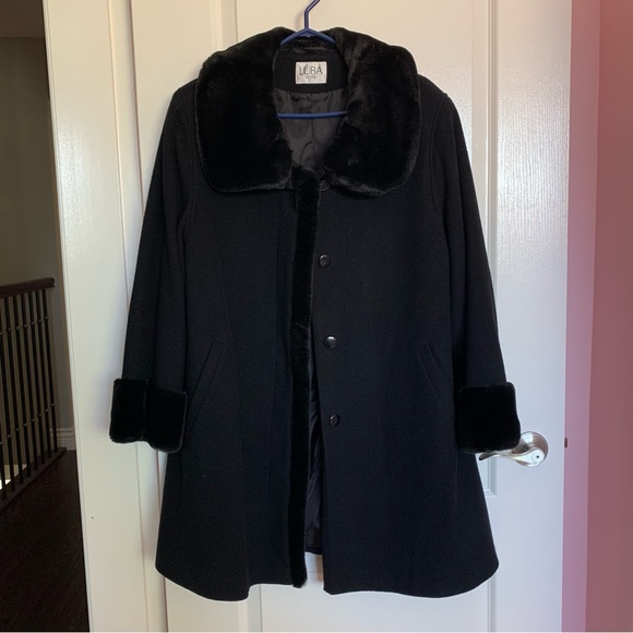 Black Faux Fur Coat - Picture 3 of 4